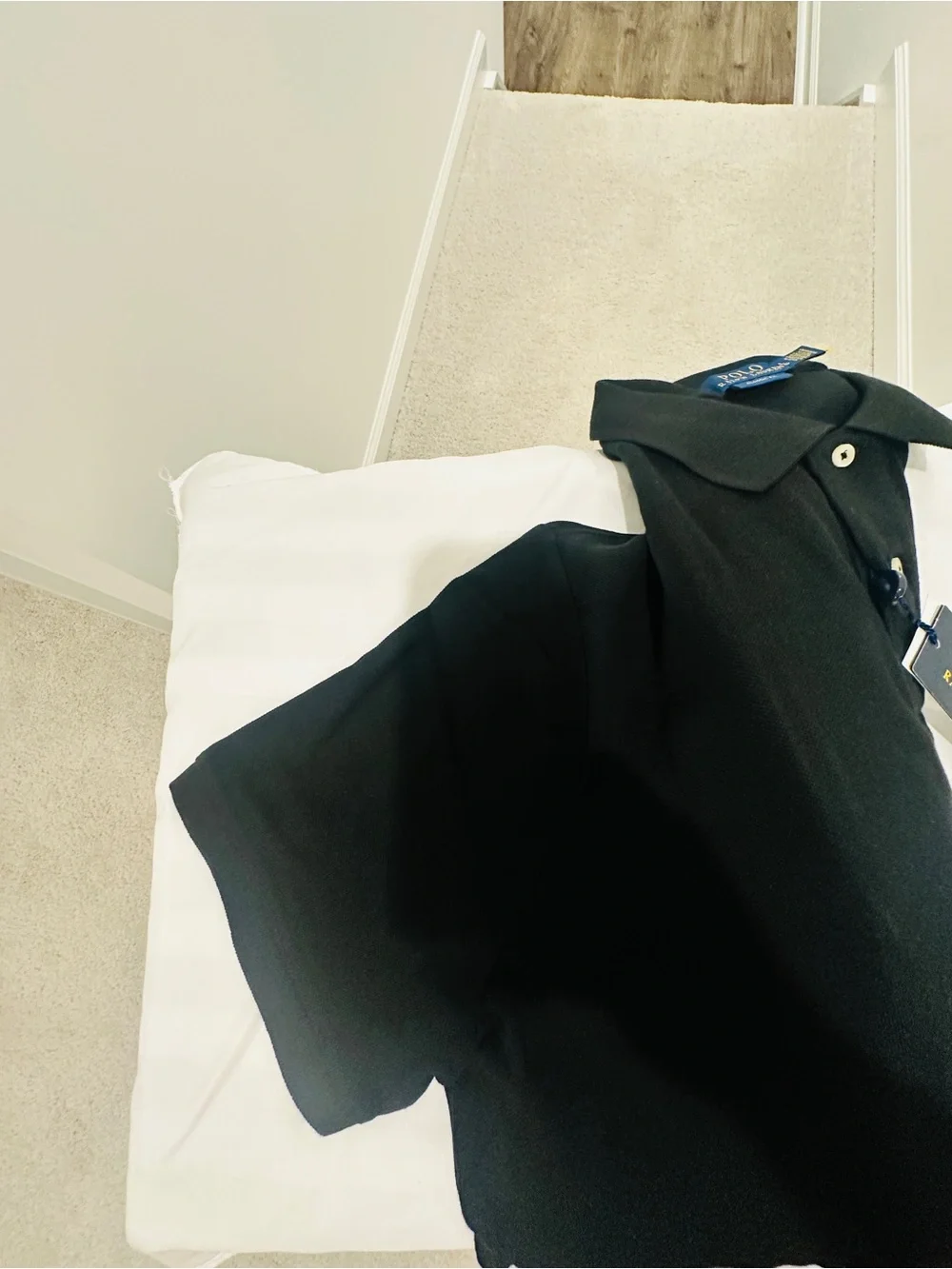 Ralph Lauren Men's Black Polo with Red Pony Classic Fit